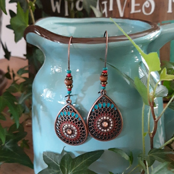 Jewelry - Jeweled Boho Earrings